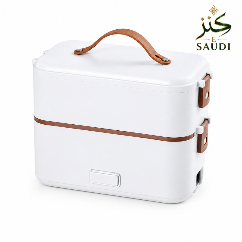 علبة غداء بطبقتين محمولة | Kanz-E-Saudi