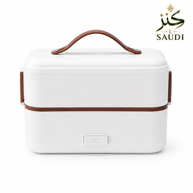 علبة غداء بطبقتين محمولة | Kanz-E-Saudi