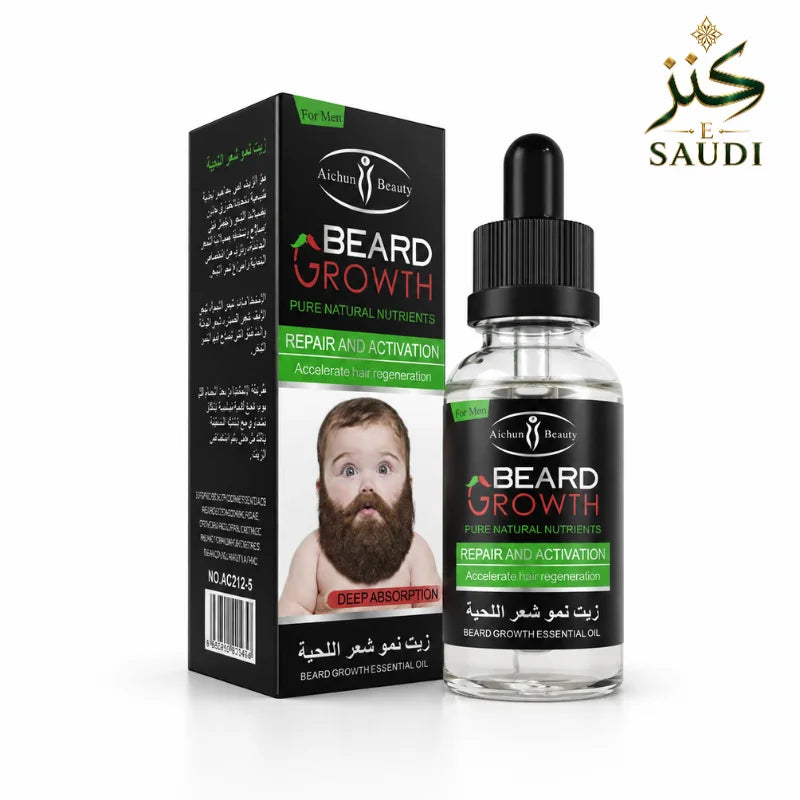 زيت العناية باللحية وترطيب البشرة من Kanz-E-Saudi