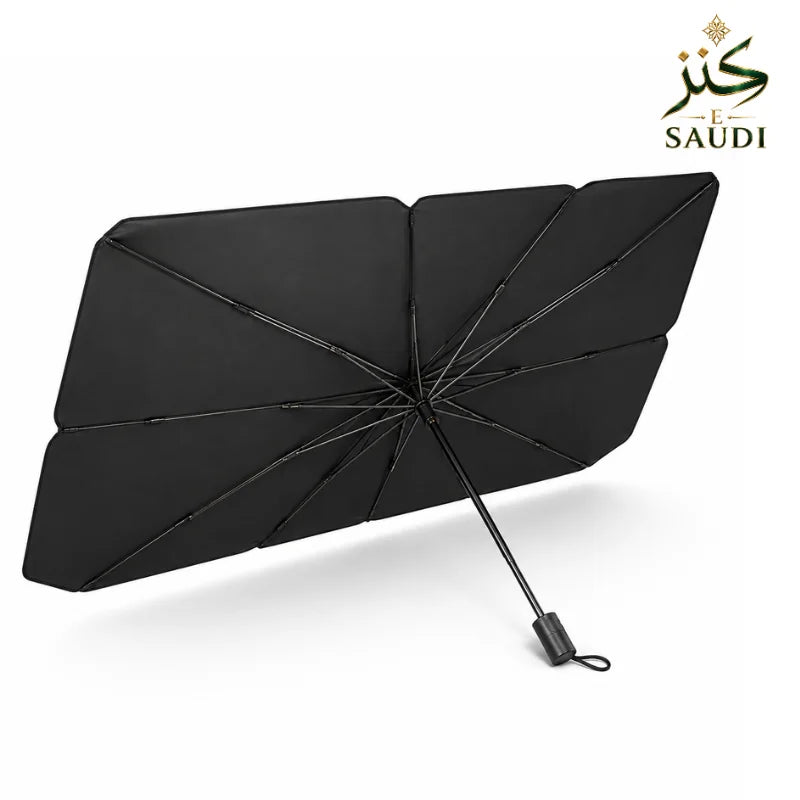 واقي شمس قابل للطي لزجاج السيارة الأمامي من Kanz-E-Saudi