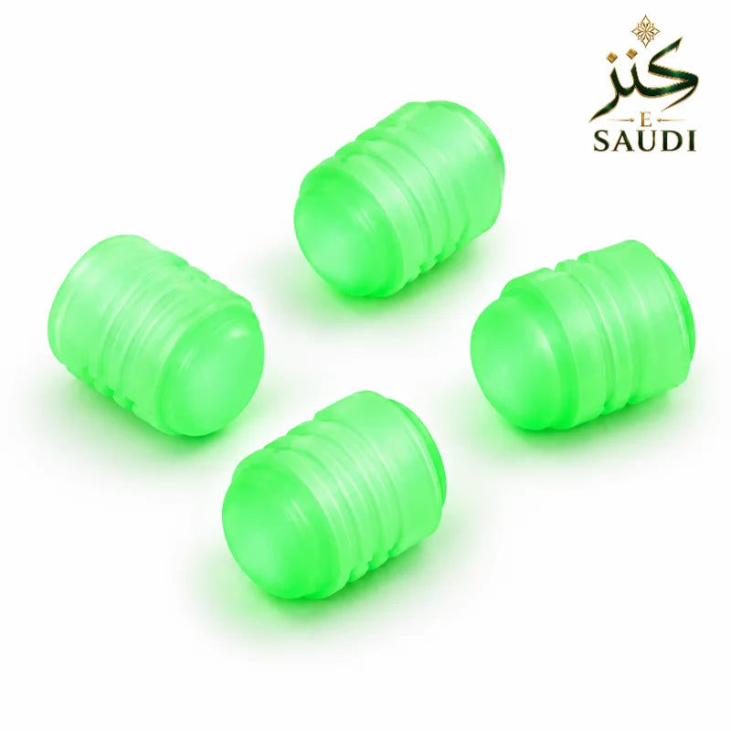 أغطية صمامات عجلات السيارة المضيئة في الظلام من Kanz-E-Saudi
