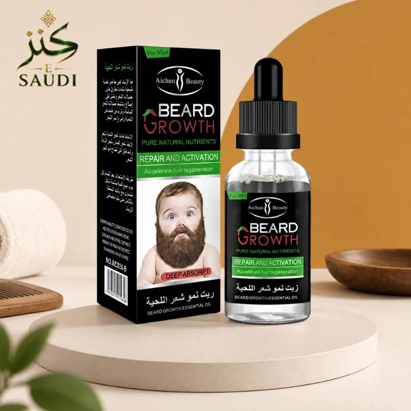 زيت اللحية للرجال للعناية اليومية باللحية من Kanz-E-Saudi