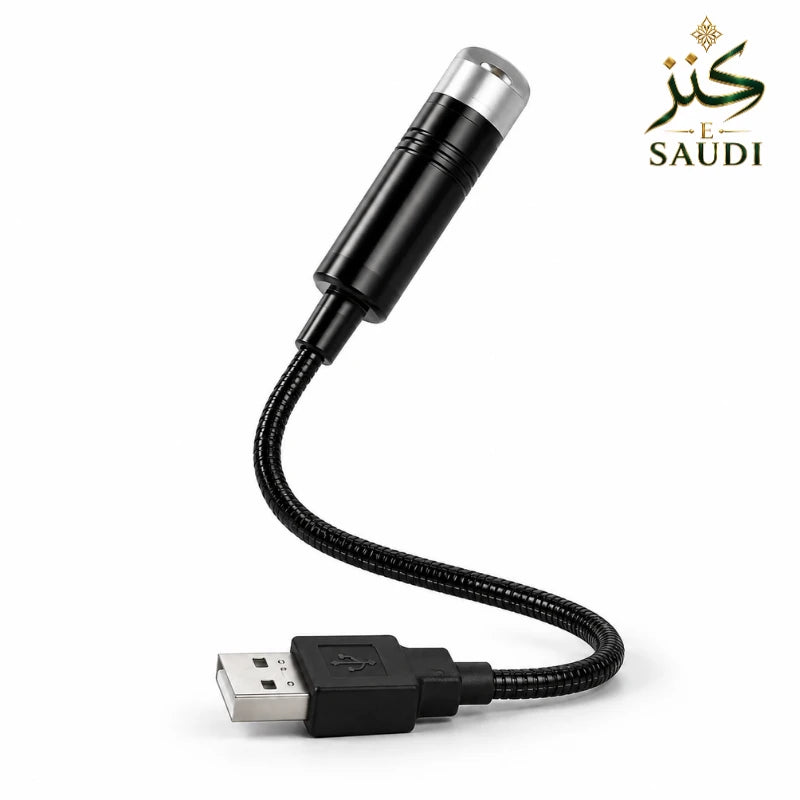 مصباح LED مرن بمنفذ USB لإضاءة داخل السيارة من Kanz-E-Saudi