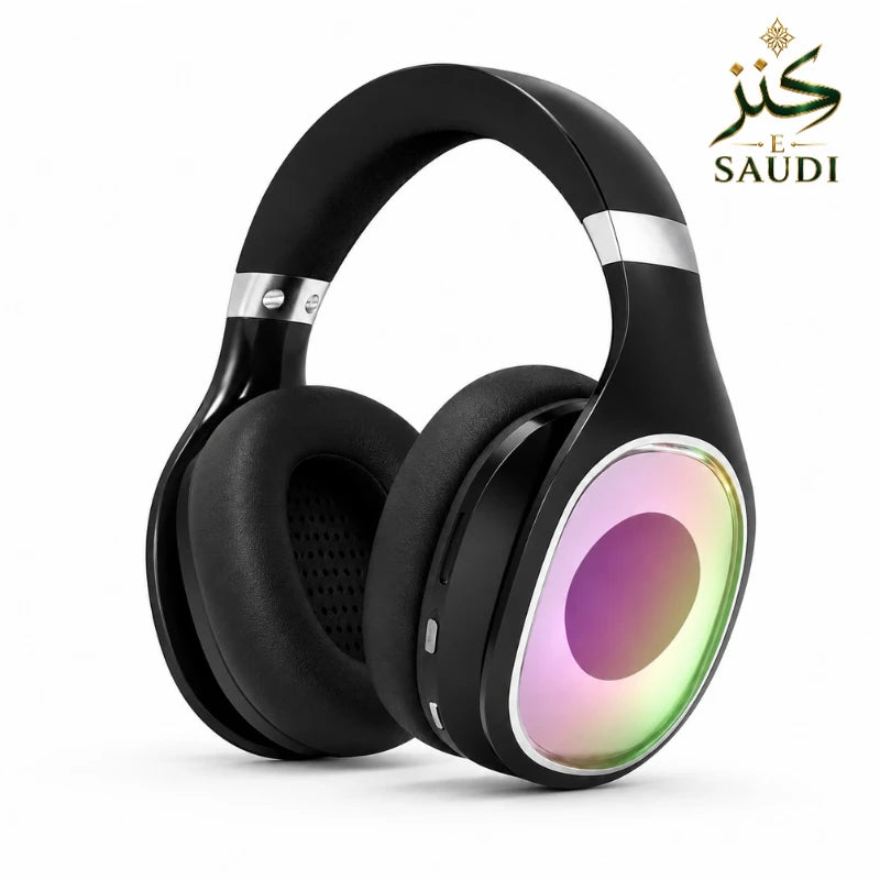 سماعات بلوتوث لاسلكية بإضاءة RGB من Kanz-E-Saudi